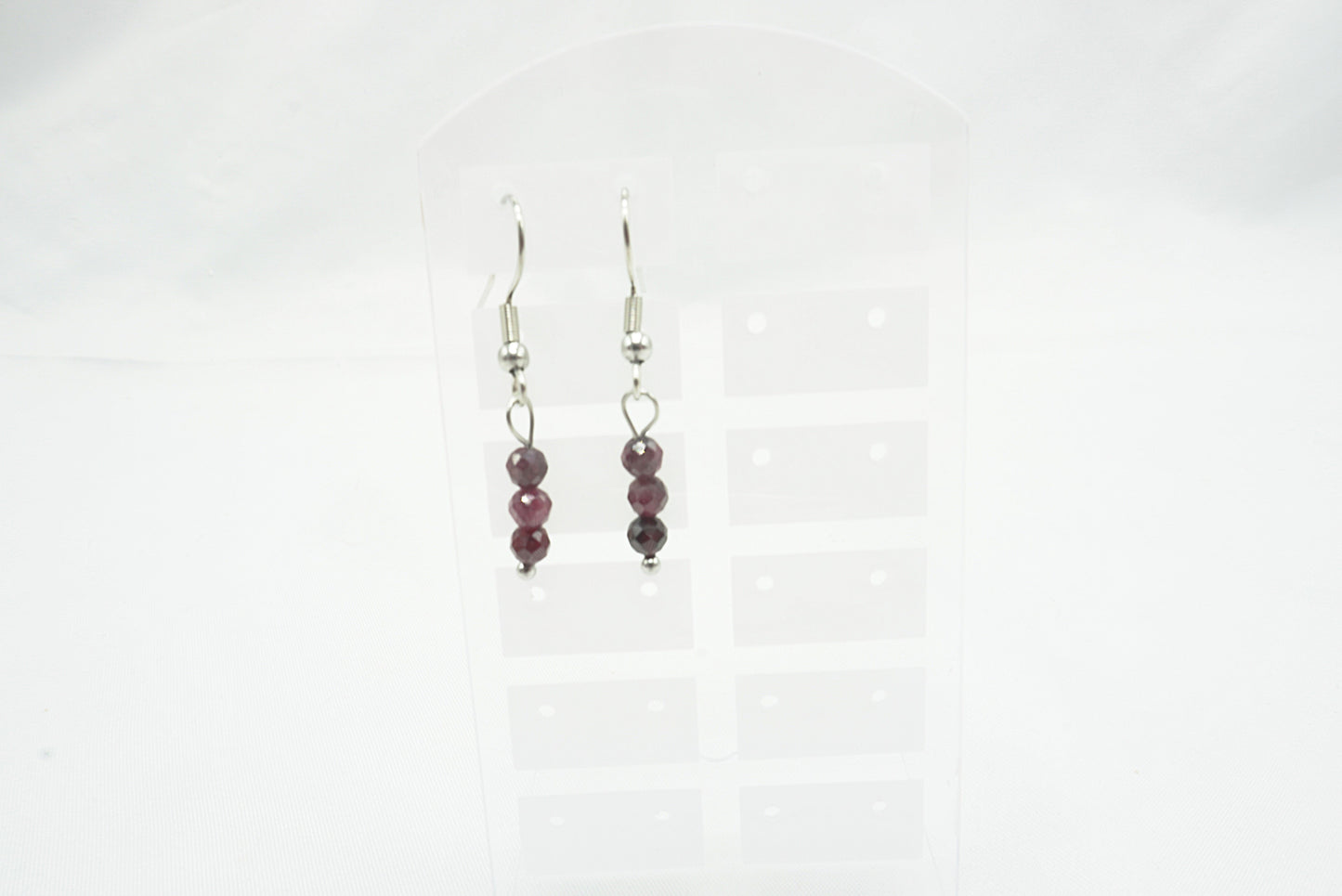 BOUCLES D'OREILLES GRENAT ALMANDIN
