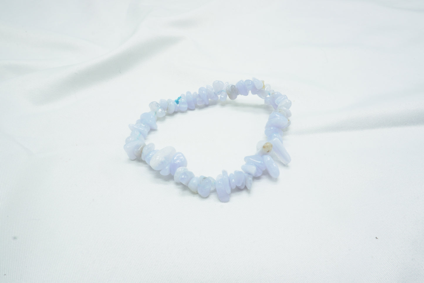 BRACELET BAROQUE CALCEDOINE BLEUE