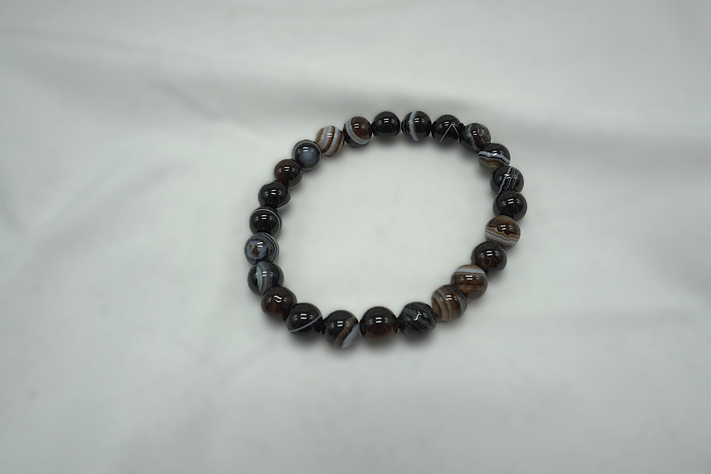 BRACELET AGATE OEIL 8MM