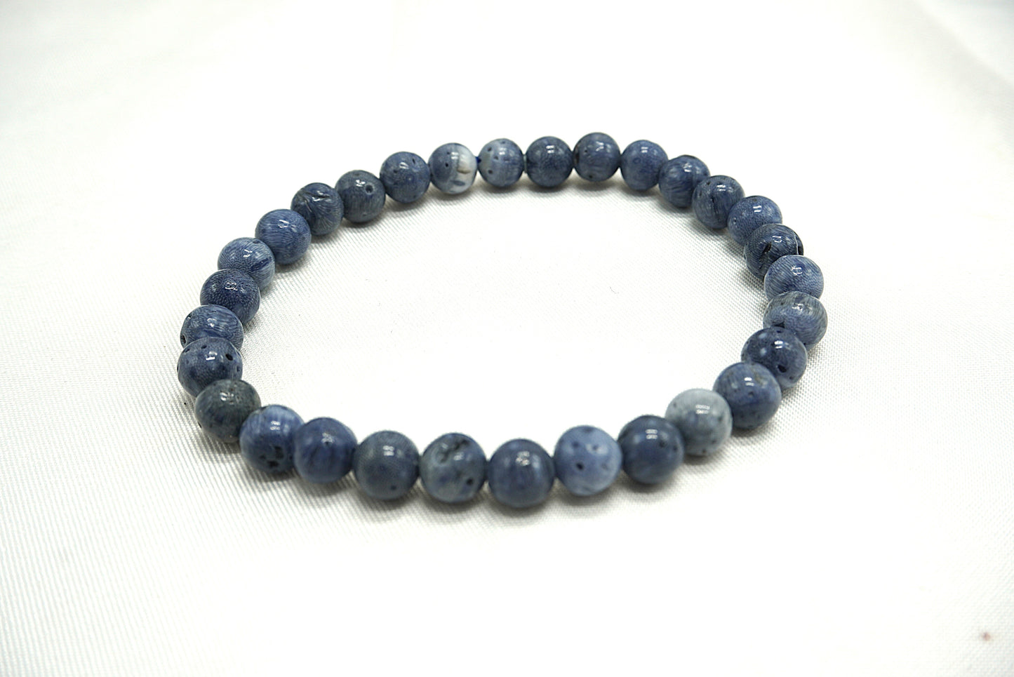 BRACELET CORAIL BLEU 6MM