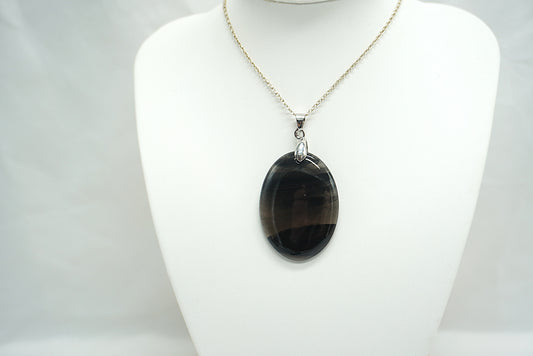 PENDENTIF OBSIDIENNE D'ARMENIE