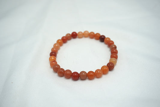 BRACELET AVENTURINE ORANGE 6MM