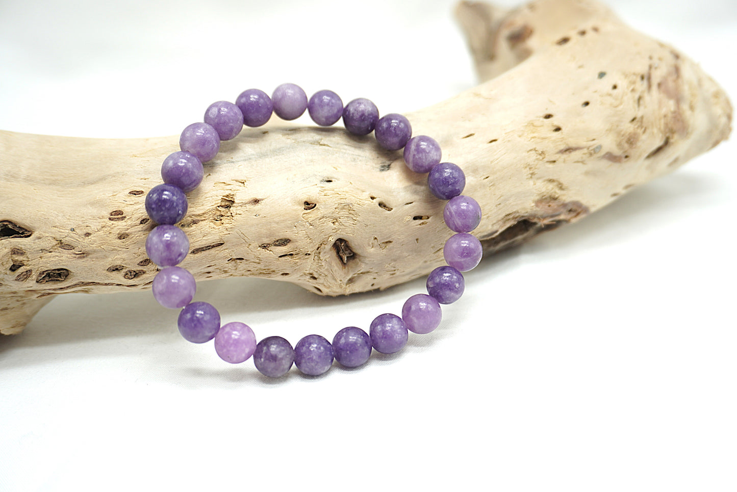 BRACELET LEPIDOLITE 8MM (grande taille)