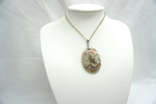 PENDENTIF AGATE CRAZY LACE (ref 1)