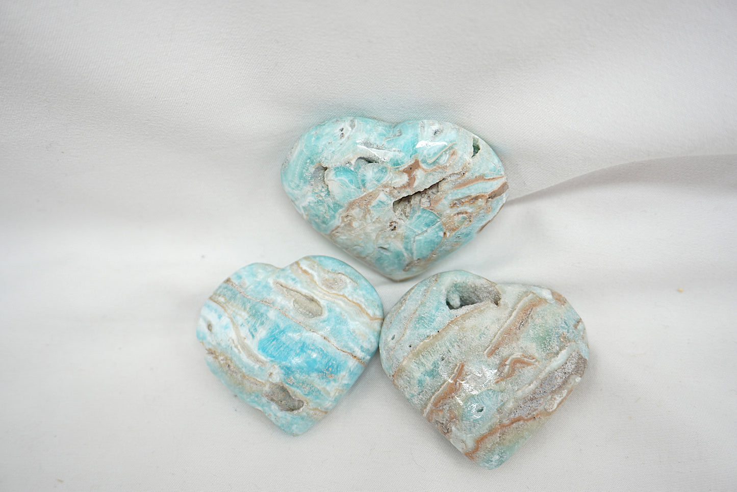 COEUR ARAGONITE BLEUE