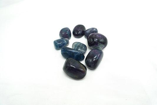 PIERRE ROULEE FLUORITE BLEUE