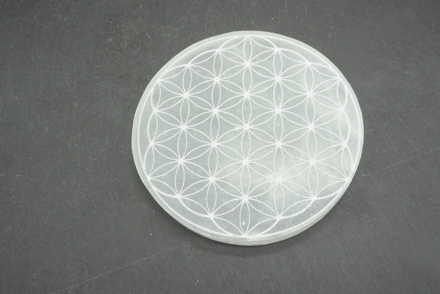 SELENITE PLAQUE RECHARGEMENT FLEUR DE VIE