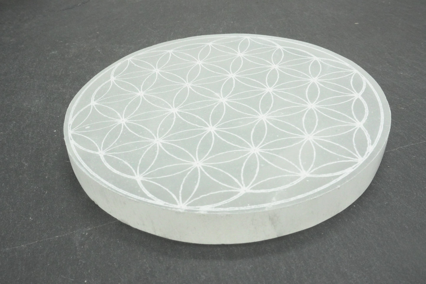 SELENITE PLAQUE RECHARGEMENT FLEUR DE VIE