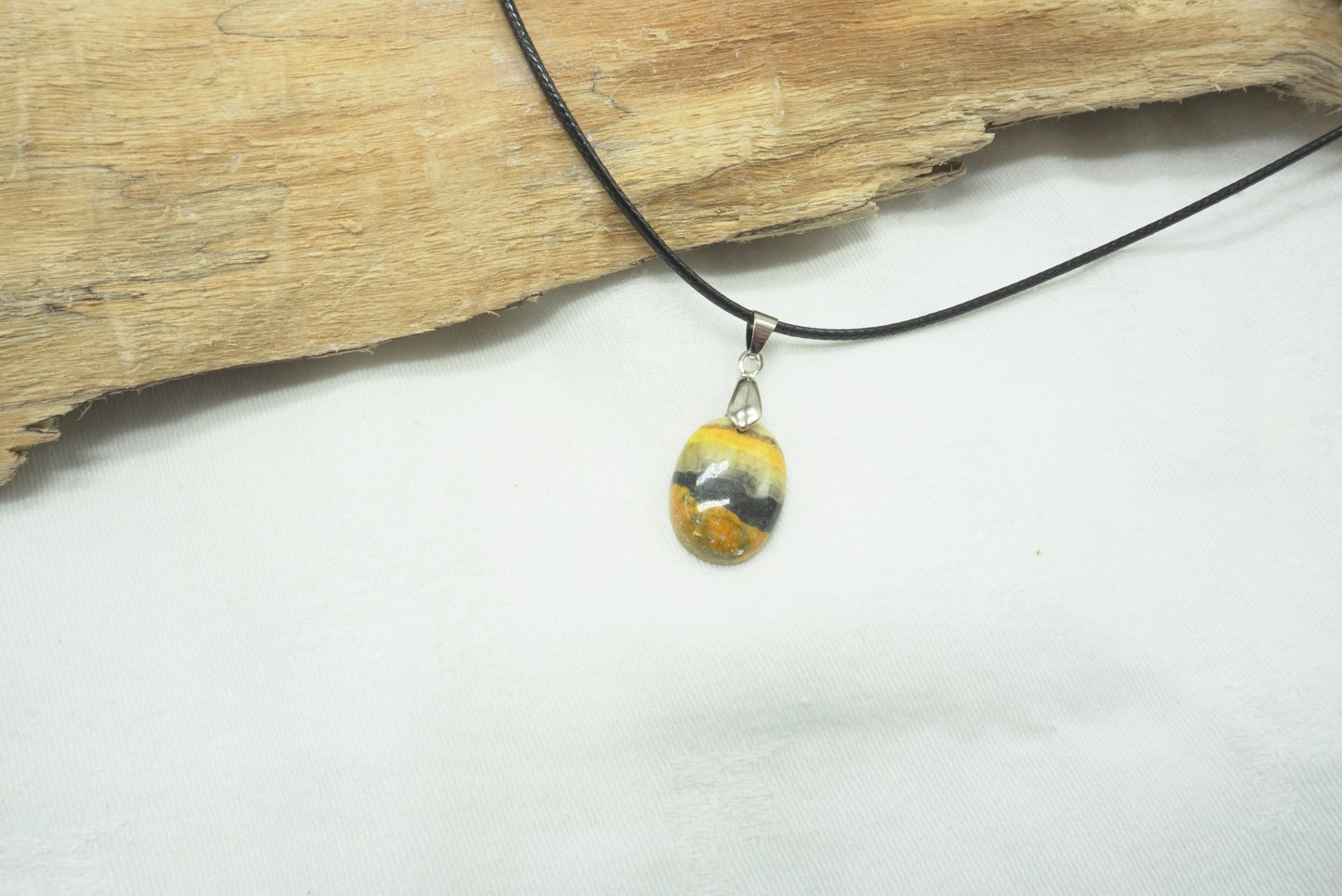 PENDENTIF JASPE BUMBLEBEE (BOURDON)