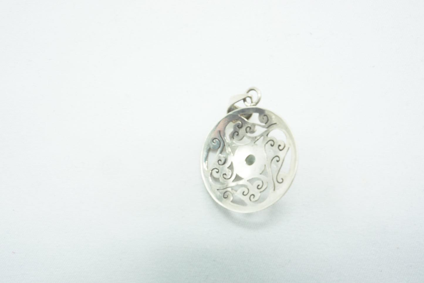 PENDENTIF ARTISANAL AIGUE MARINE PIERRE ARGENT