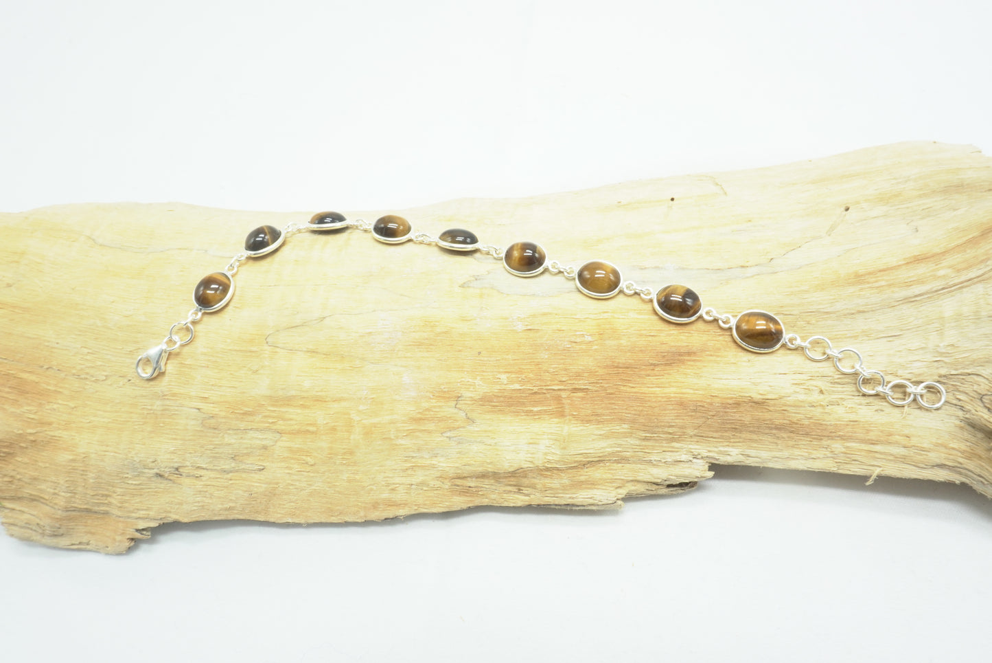 BRACELET ARGENT OEIL DE TIGRE
