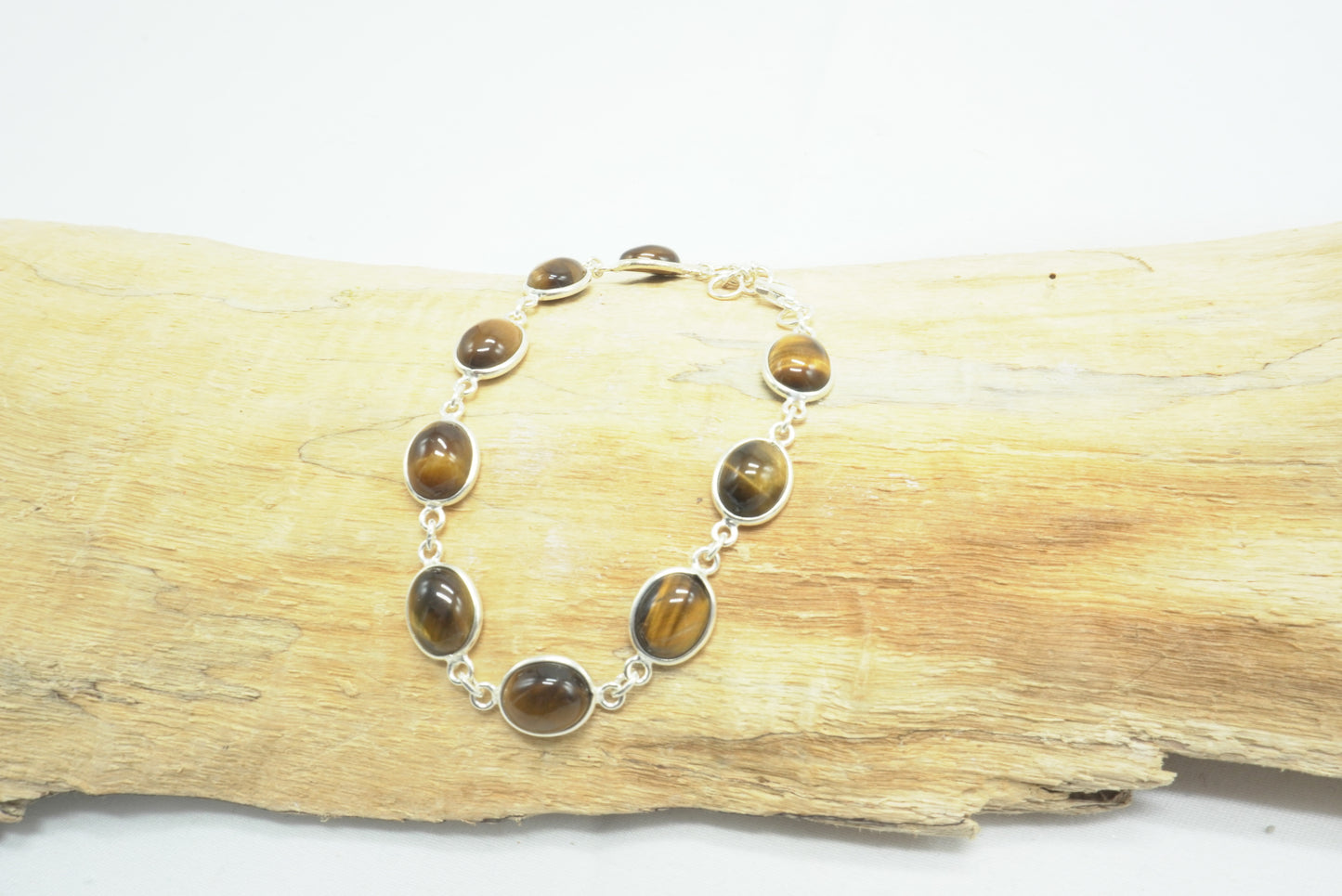 BRACELET ARGENT OEIL DE TIGRE