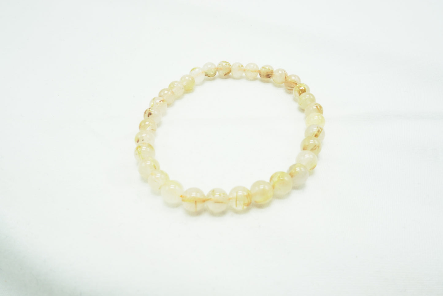 BRACELET QUARTZ RUTILE 6MM