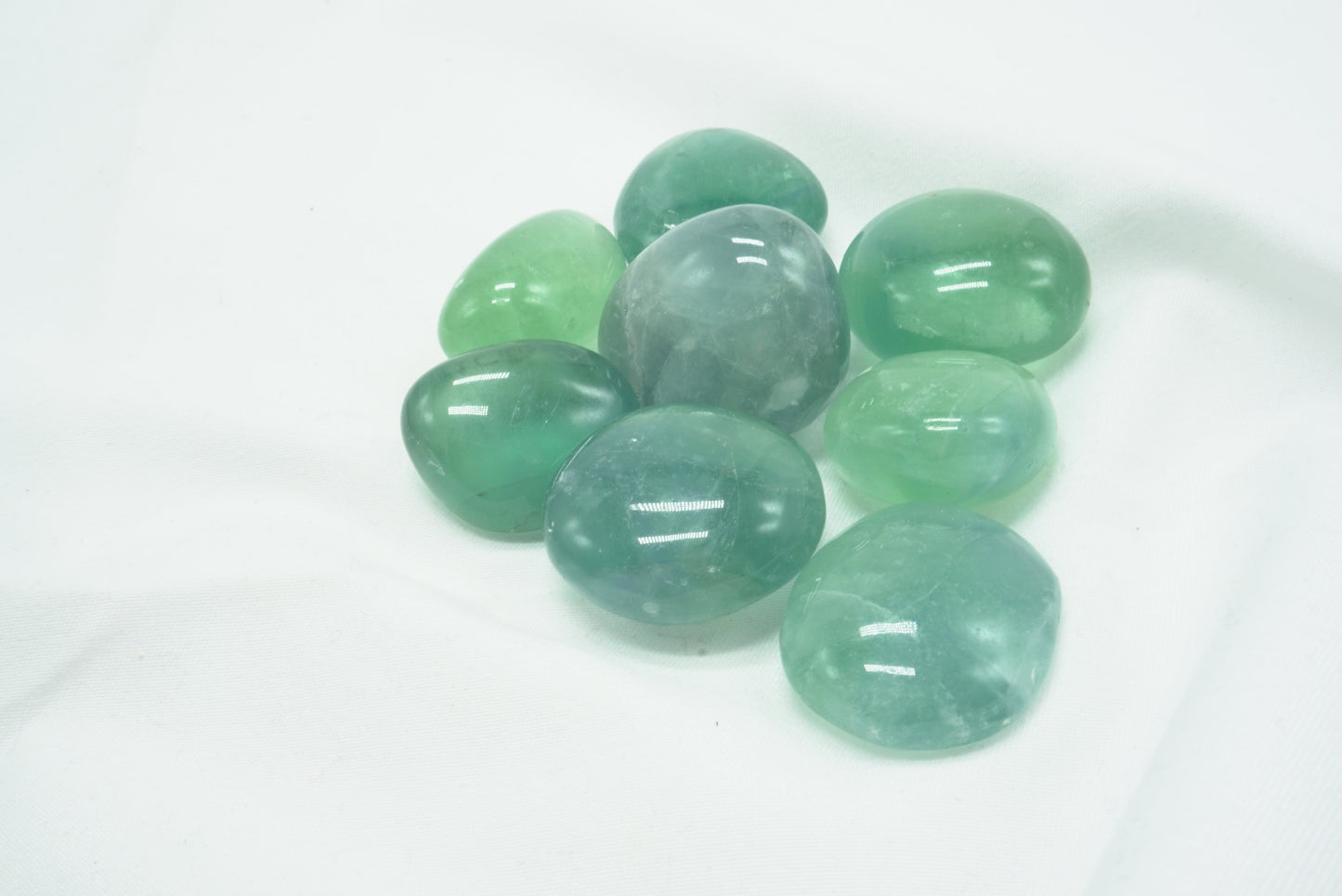 PIERRE ROULEE FLUORITE VERTE/BLEUE