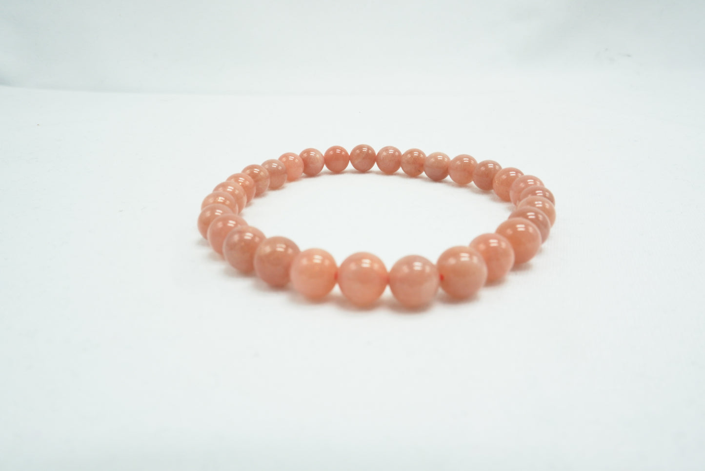BRACELET PIERRE DE LUNE ROSE 6MM