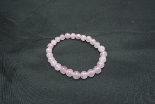 BRACELET QUARTZ ROSE 6MM TAILLE ENFANT