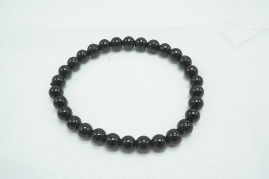 BRACELET OBSIDIENNE NOIRE 6MM