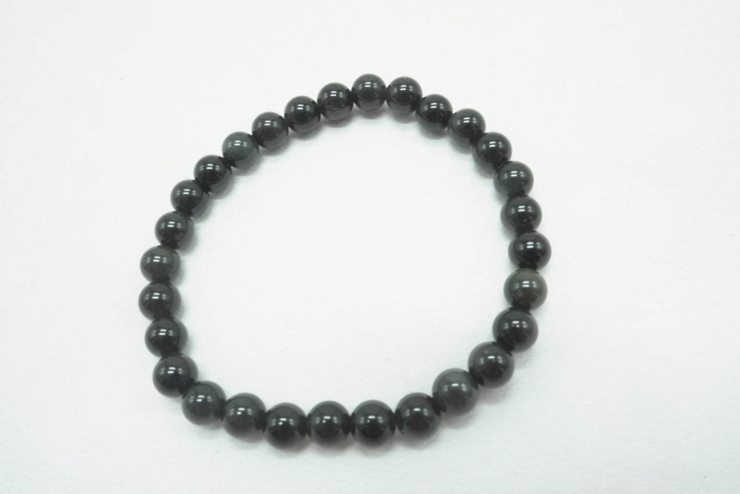 BRACELET OBSIDIENNE OEIL CELESTE 6MM