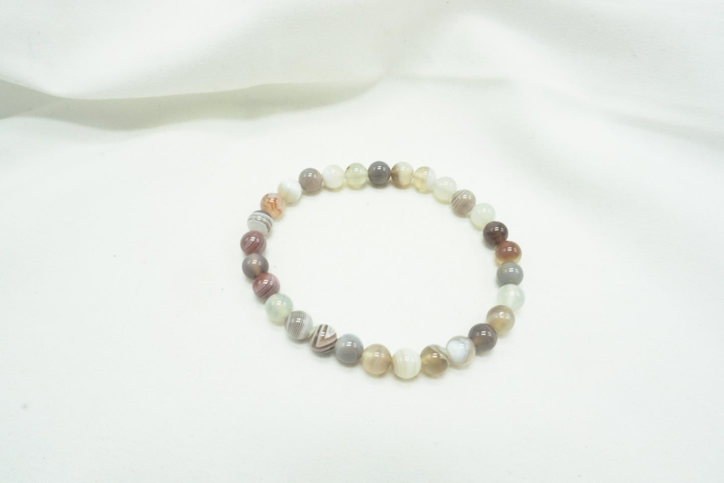 BRACELET AGATE BOTSWANA 6MM