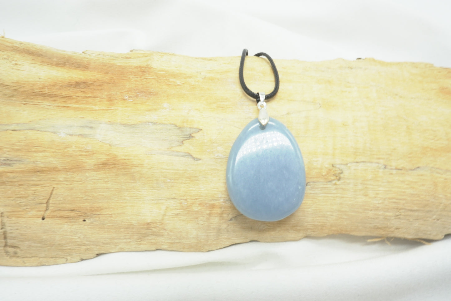 PENDENTIF PIERRE PLATE ANGELITE