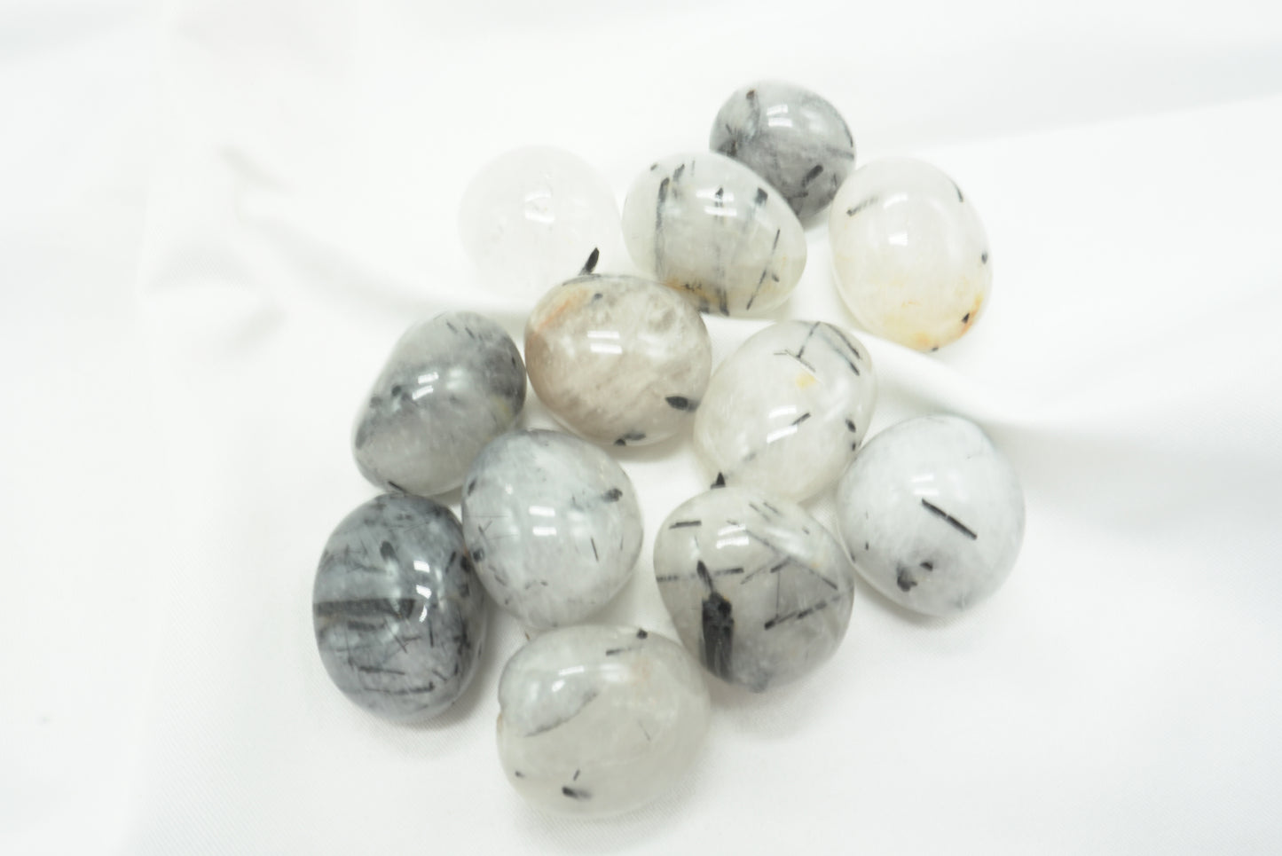 PIERRE ROULEE RONDE QUARTZ TOURMALINE