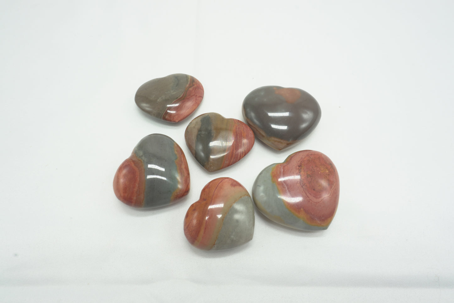 COEUR JASPE POLYCHROME (35 à 40 mm)