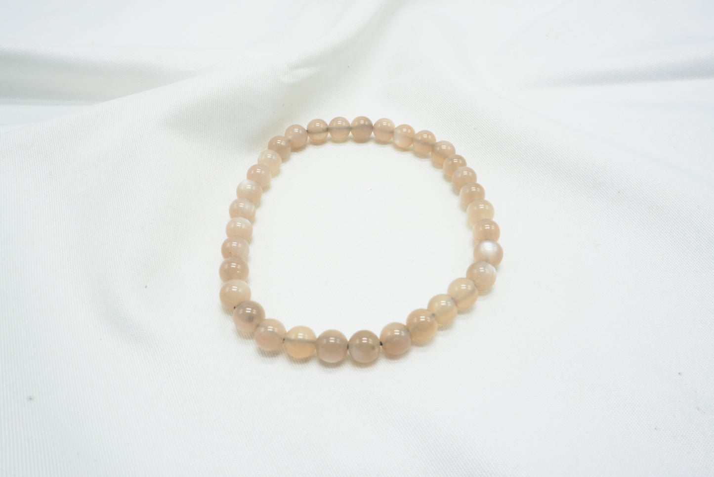 BRACELET PIERRE DE LUNE BRUNE 6MM