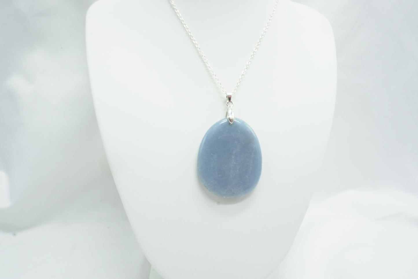 PENDENTIF PIERRE PLATE ANGELITE