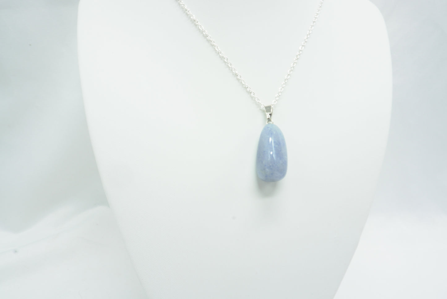 PENDENTIF PIERRE ROULEE AVENTURINE BLEUE