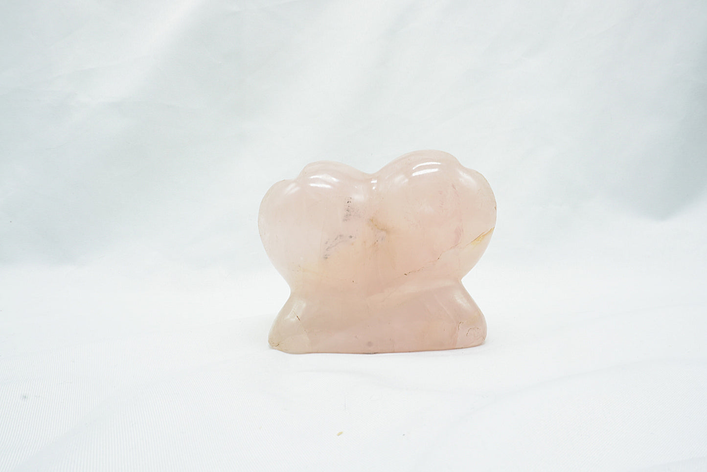DOUBLE COEUR QUARTZ ROSE (267 grammes)