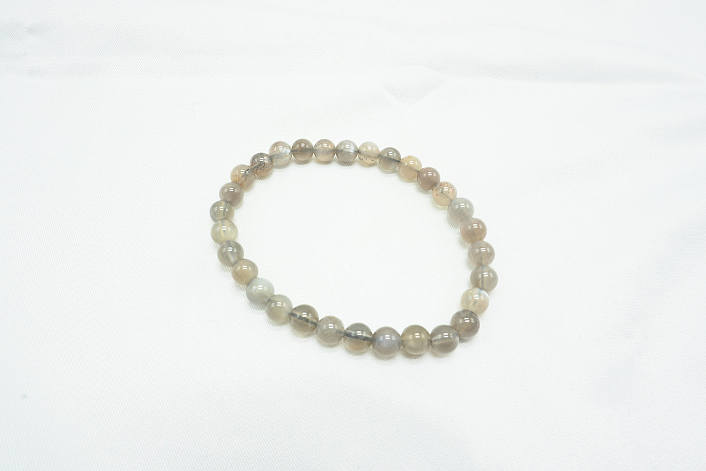 BRACELET PIERRE DE LUNE BEIGE 6MM