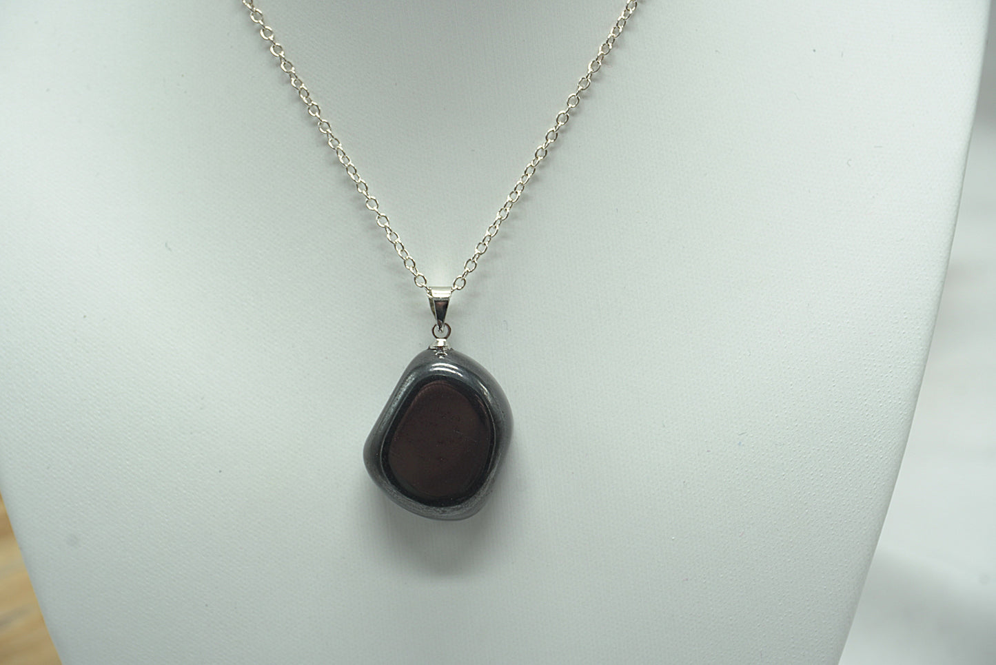 PENDENTIF PIERRE ROULEE HEMATITE