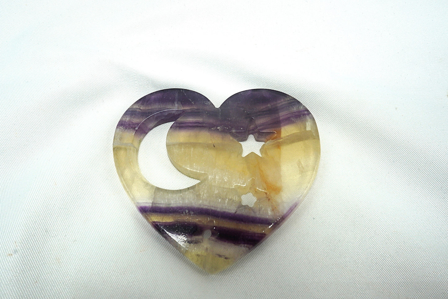 COEUR SCULPTÉ FLUORITE