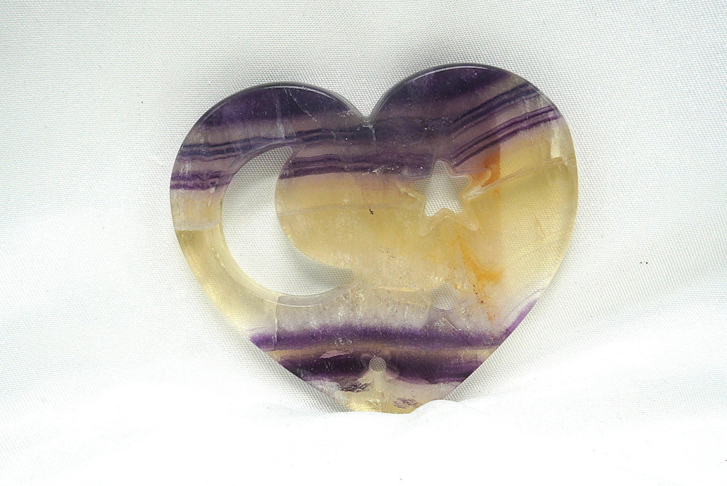 COEUR SCULPTÉ FLUORITE