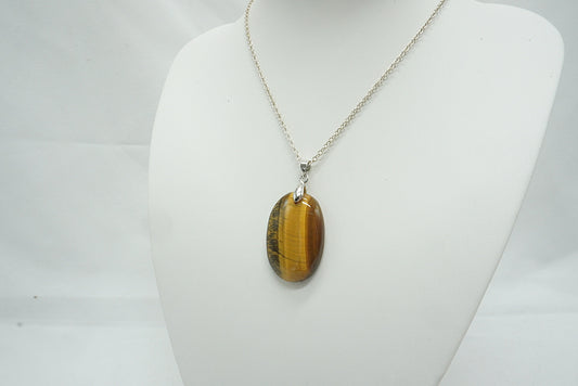 PENDENTIF OEIL DE TIGRE (Ref 1)