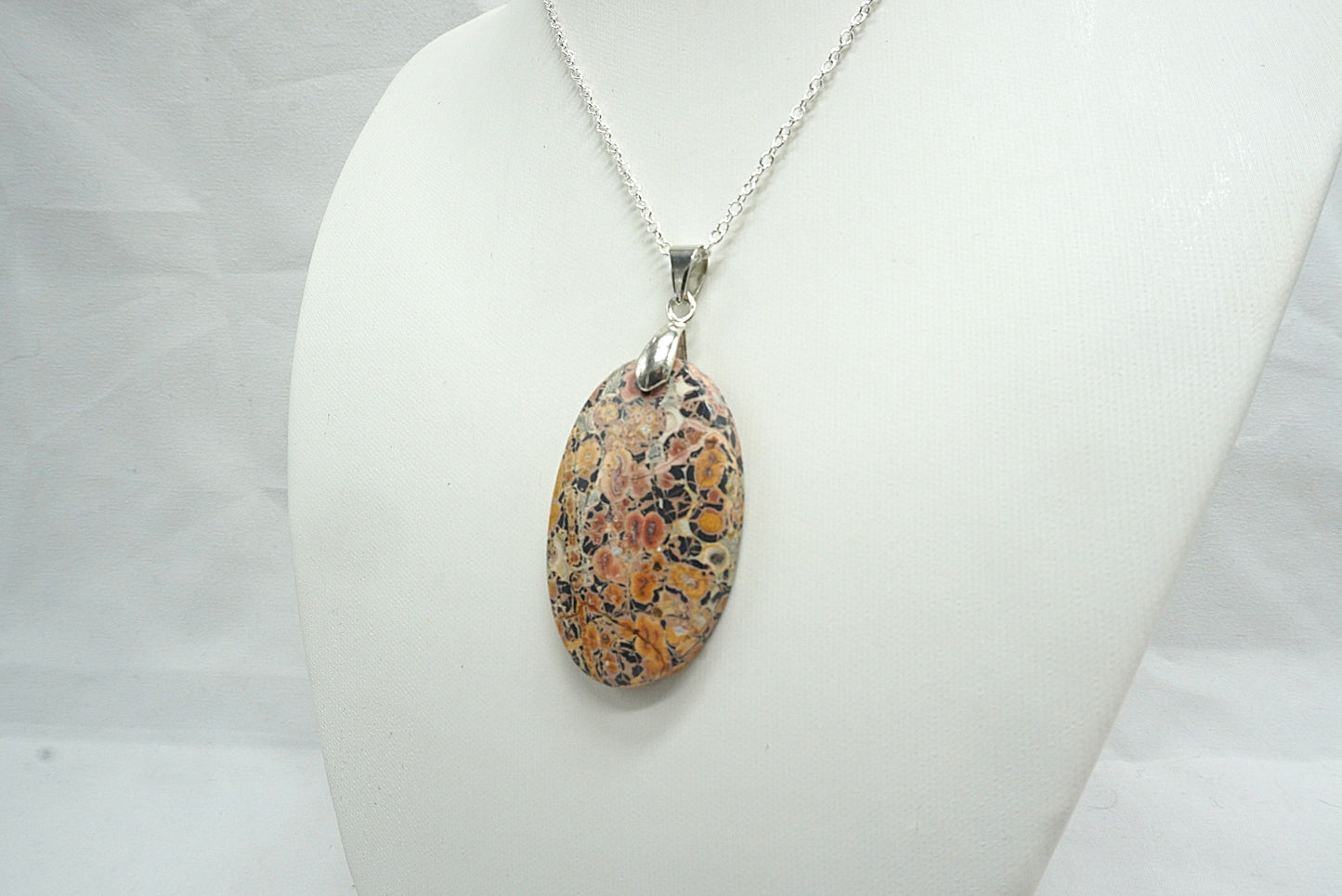 PENDENTIF JASPE LEOPARD (ref 1)