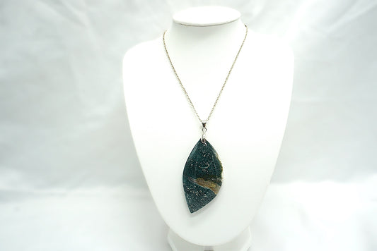 PENDENTIF JASPE OCEAN (Jaspe Orbiculaire) (ref 1)