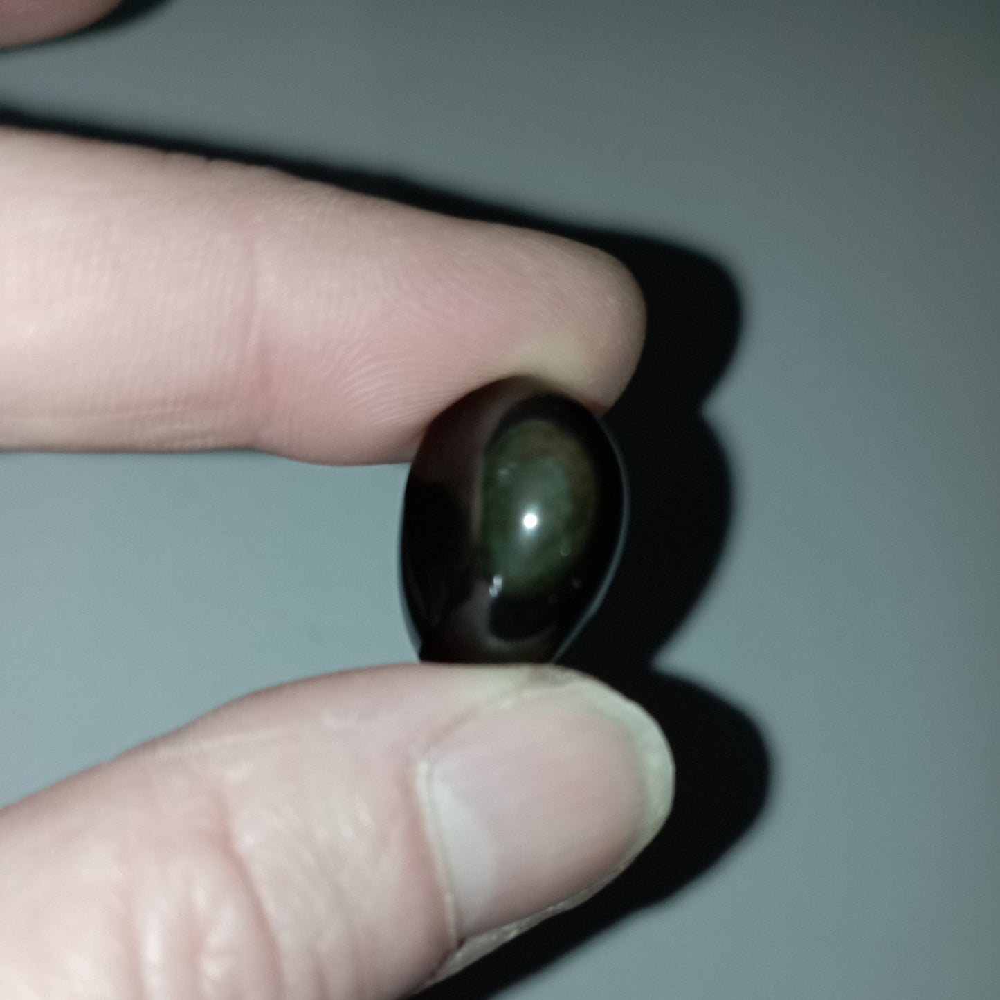 PIERRE ROULEE OBSIDIENNE OEIL CELESTE
