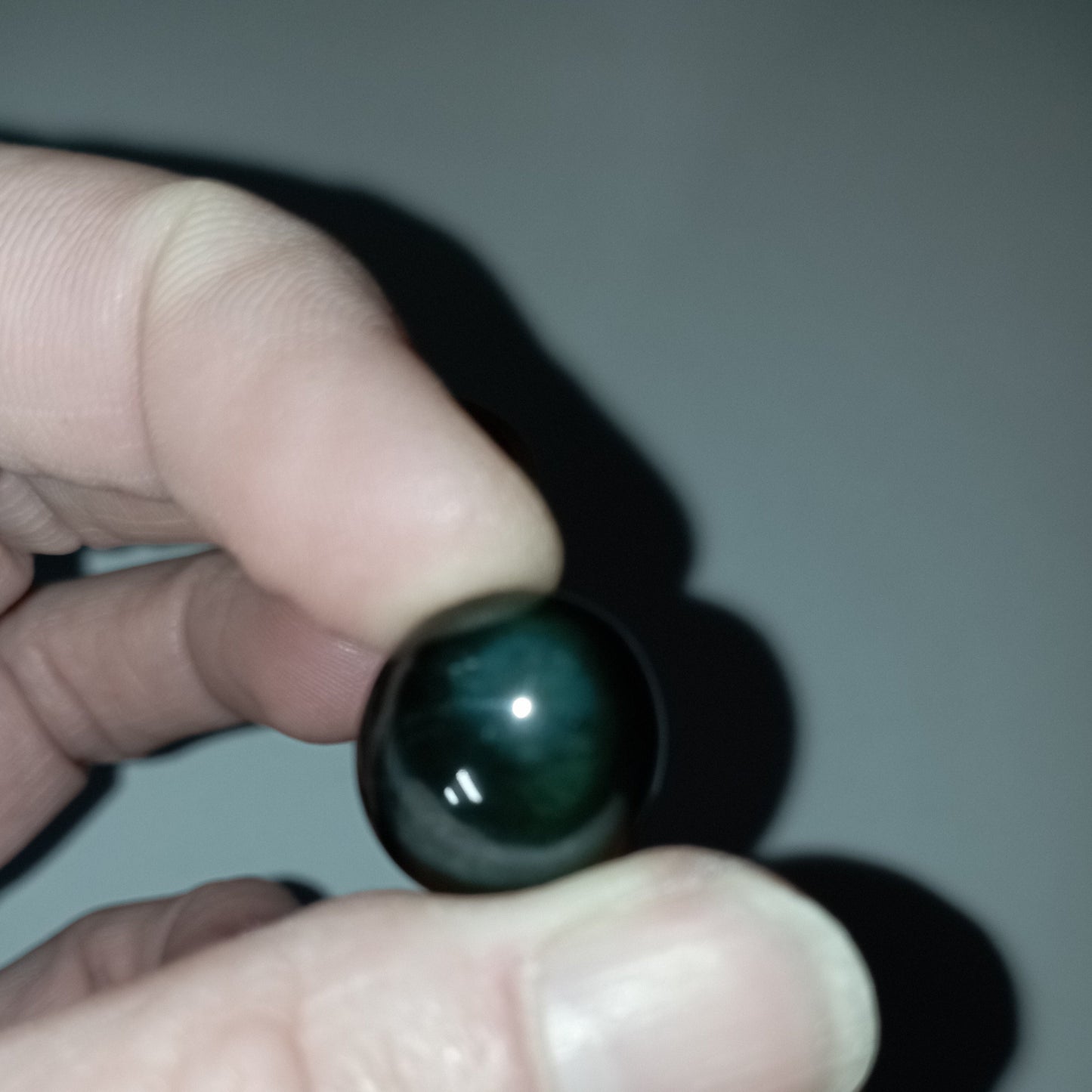 PIERRE ROULEE OBSIDIENNE OEIL CELESTE