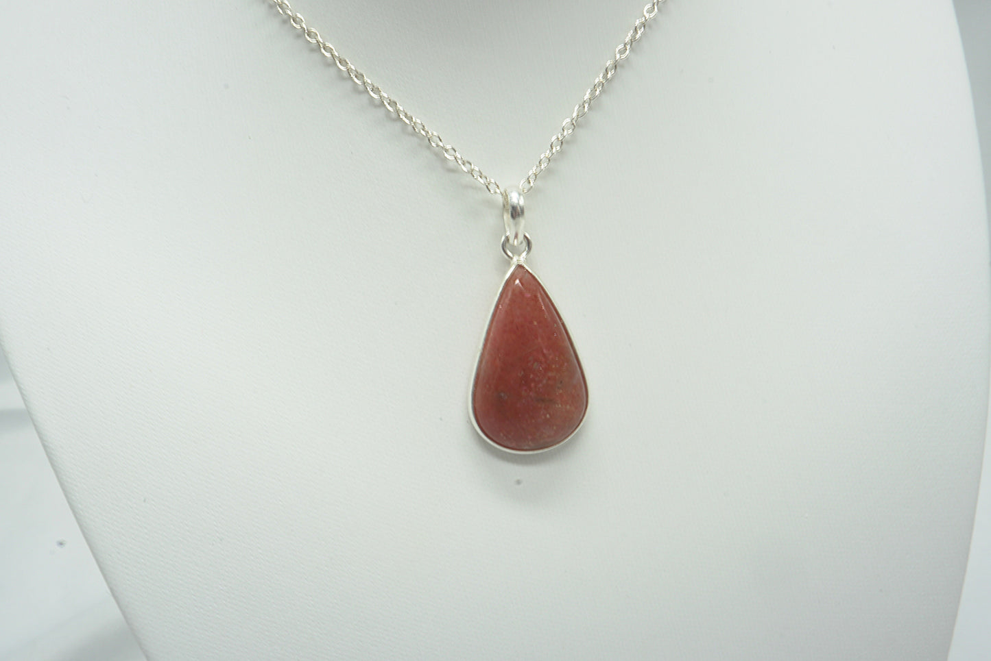 PENDENTIF PIERRE DE SOLEIL NATURELLE SERTI ARGENT (ref 2)