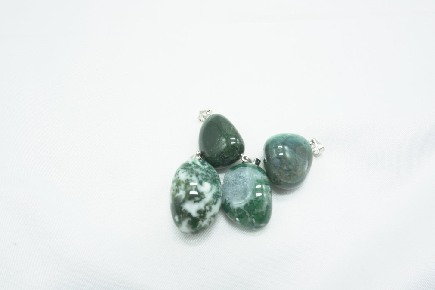 PENDENTIF PIERRE ROULEE AGATE MOUSSE