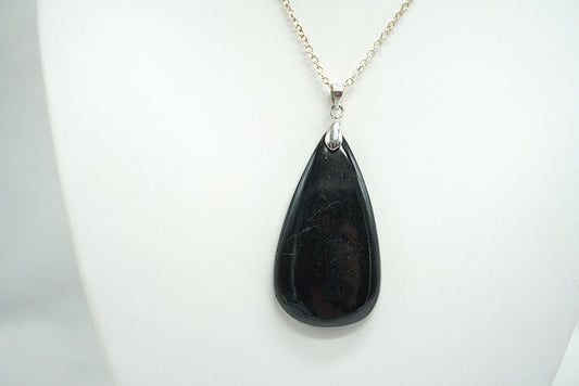 PENDENTIF TOURMALINE NOIRE (Ref 1)