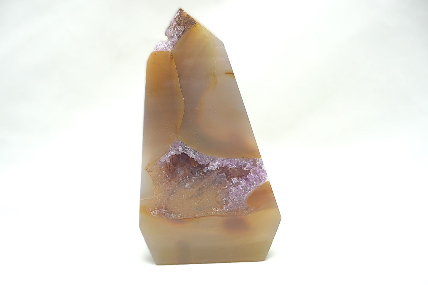 POINTE POLIE AMETHYSTE CRISTALLISEE (143 gramme)