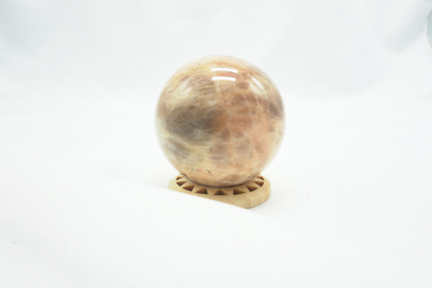 SPHERE PIERRE DE LUNE GRISE ORANGEE