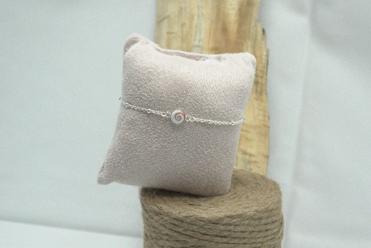 BRACELET PLAQUE ARGENT OEIL DE SAINTE LUCIE MEDITERRANEE