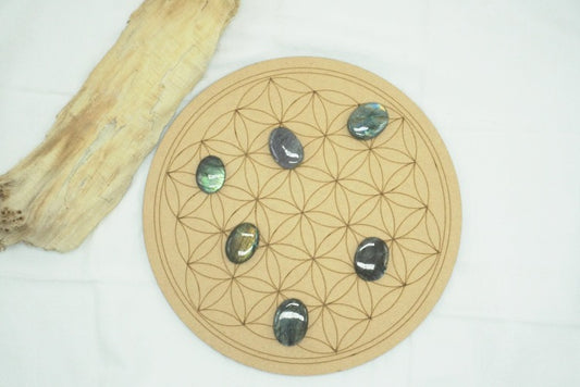 PLATEAU ROND EN BOIS RECHARGEMENT FLEUR DE VIE