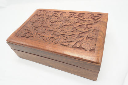 BOITE BOIS FLEURS 18 CM