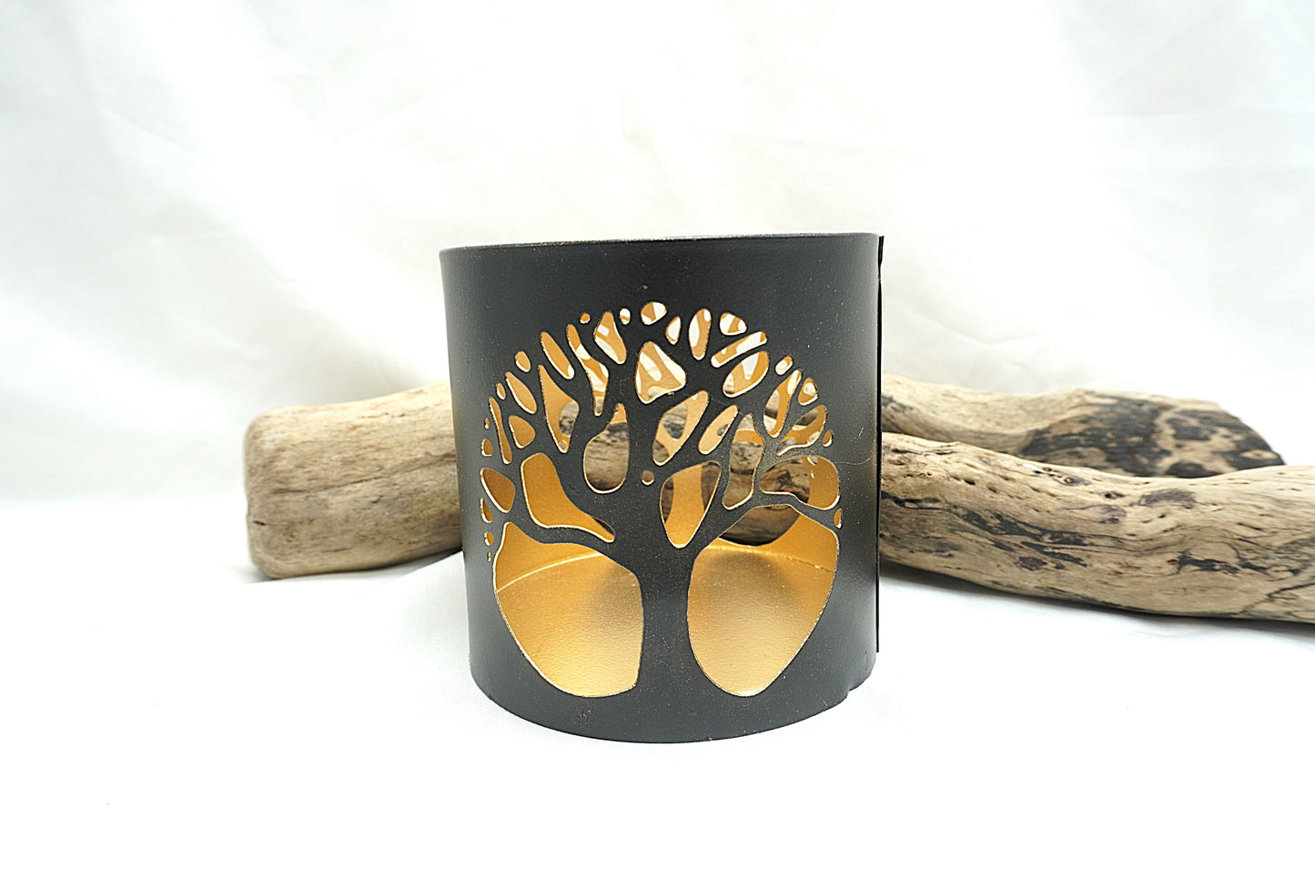 BOUGEOIR METAL ARBRE DE VIE