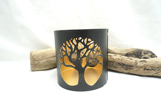 BOUGEOIR METAL ARBRE DE VIE