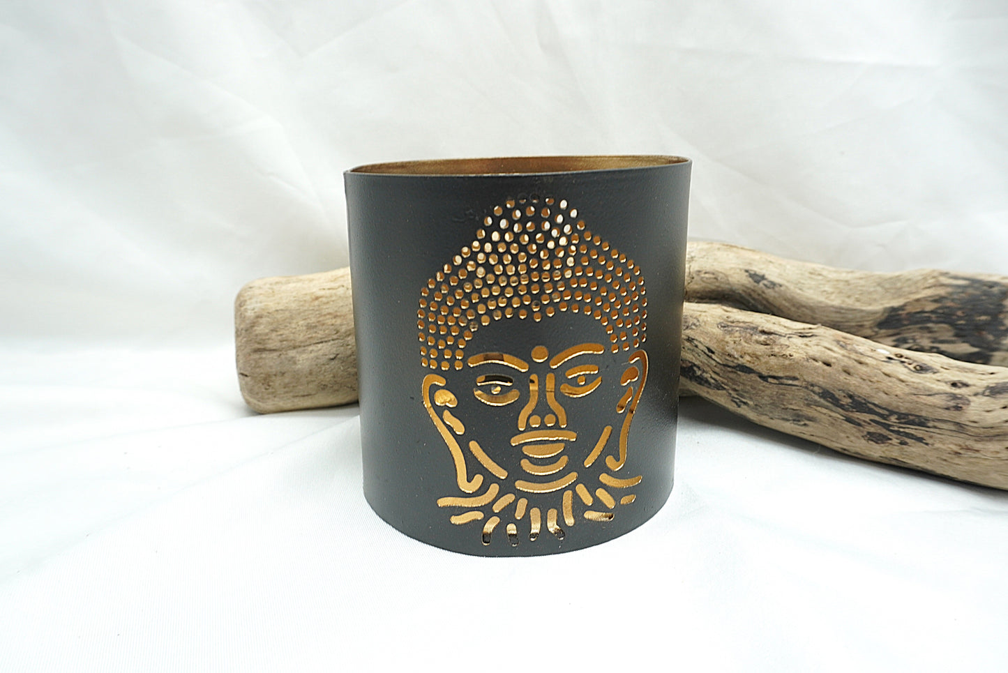 BOUGEOIR METAL BOUDDHA